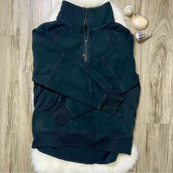 Lululemon Scuba Oversized Funnel Neck Half Zip black size large